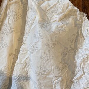 Elephant print crib sheet